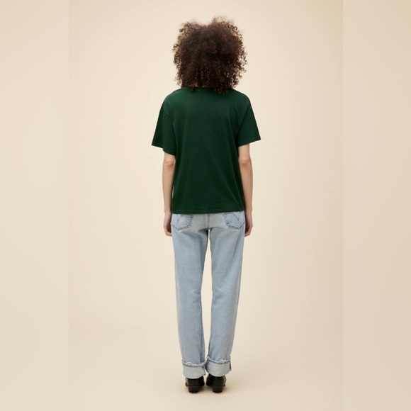 NWT Daydreamer Elton John Floral Boyfriend Tee in Vintage Green - Picture 6 of 12